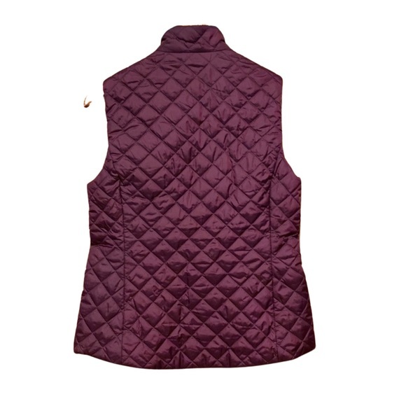Banana Republic zip‎ front Quilted Vest petite M - Picture 2 of 5